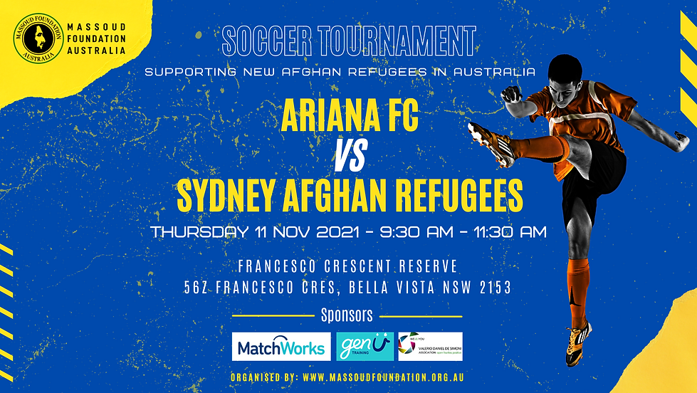 The Afghan Refugees Soccer Tournament